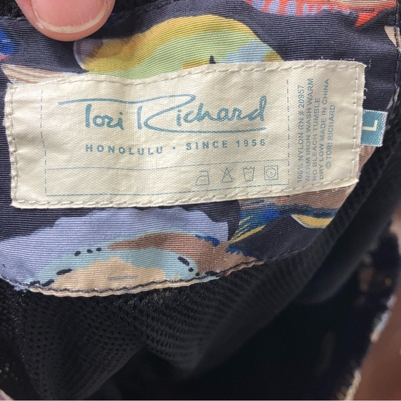 Tori Richard Honolulu swim trunks tropical fish size large pockets multicolored - Picture 6 of 8